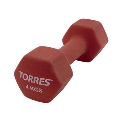 Гантель металлическая TORRES в неопреновой оболочке