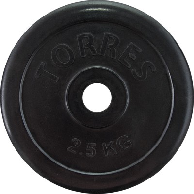 Диск обрезиненный TORRES PL50692, вес 2,5кг., диаметр 25мм.