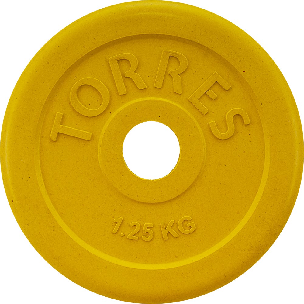 Диск обрезин. TORRES 1,25 кг, PL50381, d.25мм, металл в резиновой оболочке, оранжевый