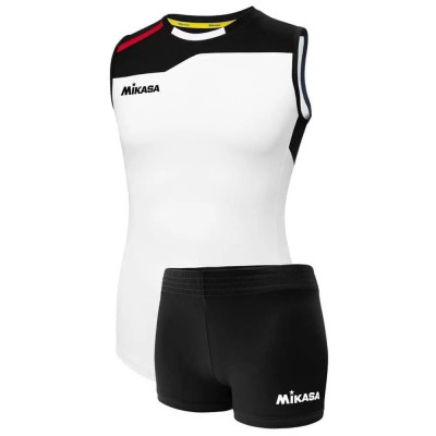 Форма волейбольная женская MIKASA MT377-078-XL, р.XL, 90% полиэстер, 10% эластан, бело-черный