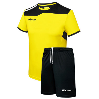 Форма волейбольная мужская MIKASA MT352-095-XL, р.XL, 90% полиэстер, 10% эластан, желто-черный