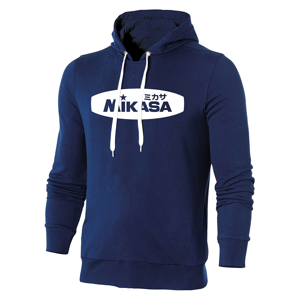 Толстовка муж. с капюшоном MIKASA MT5036-0202-3XL, р. 3XL, 70% хлопок, 30% полиэстер, синий