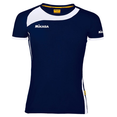 Футболка игровая жен. MIKASA MT289-061-2XL, р.2XL, 90% полиэстер, 10% эластан, темносине-белый