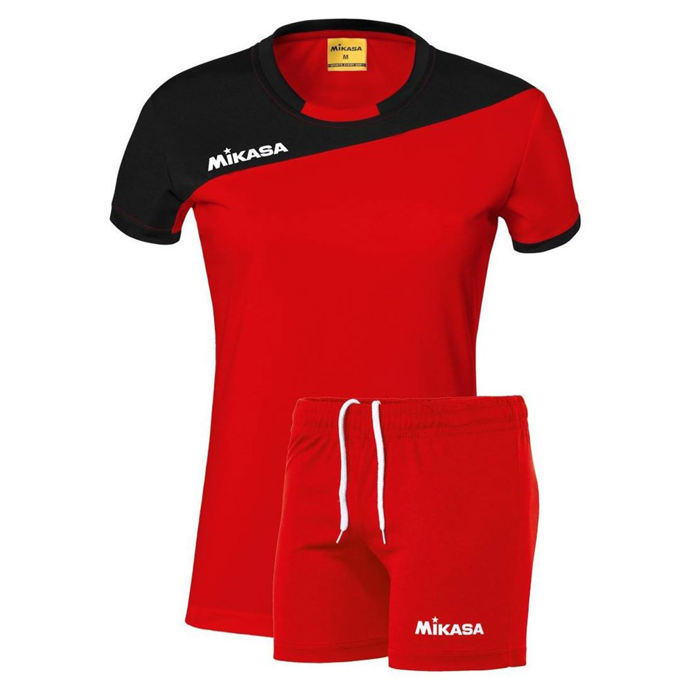 Форма волейбольная женская MIKASA MT375-03-L, р. L, 90% полиэстер 10% эластан, красный