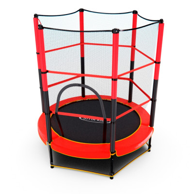 Батут DFC TRAMPOLINE-RED 55 дюймов с сеткой