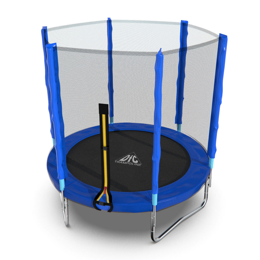 Батут DFC Trampoline Fitness 6ft наружн.сетка, синий (183см)