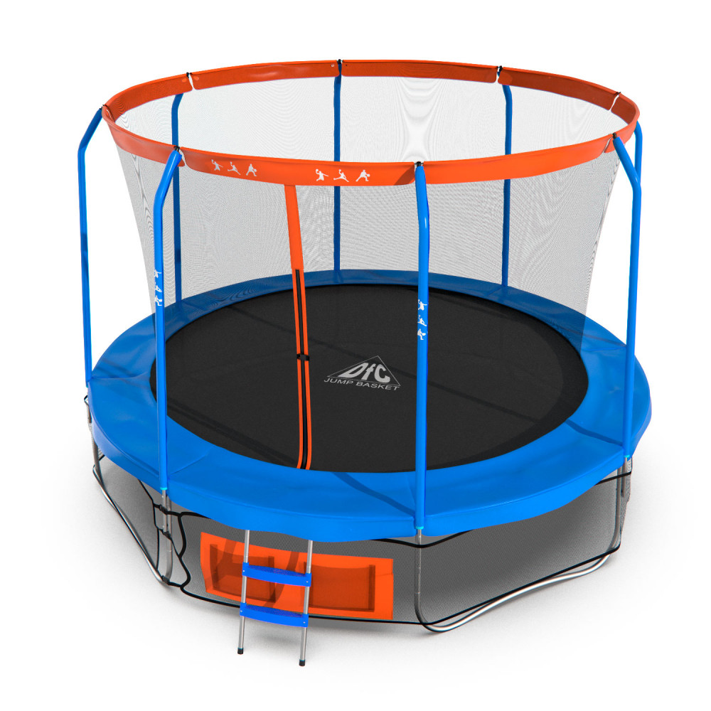 Батут DFC JUMP BASKET 14ft внутр.сетка, лестница (427cм) (два короба)