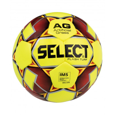 Мяч футбольный Flash Turf IMS, №5, желтый/красный/серый, УТ-00015444