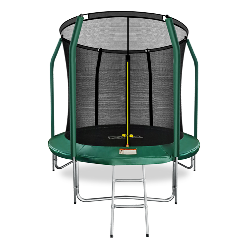 ARLAND Батут премиум 8FT с внутренней страховочной сеткой и лестницей (Dark green) (ТЕМНО-ЗЕЛЕНЫЙ), ARL-TP-0803_I_DG