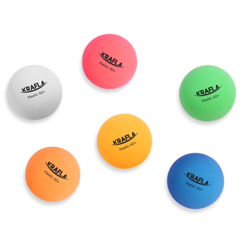 KRAFLA B-CL60 Набор для настольного тенниса: мяч без звезд (6шт), KFL-AQB-CL60