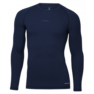 Футболка компрессионная с длинным рукавом Jögel PerFormDRY Baselayer Tee LS 2, темно-синий, ЦБ-00003147