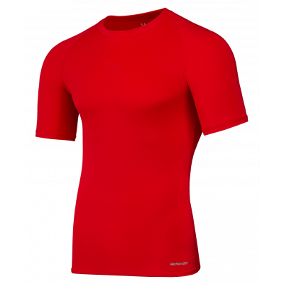 Футболка компрессионная Jögel PerFormDRY Baselayer Tee SS 2, красный, ЦБ-00003109