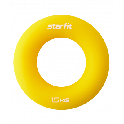 Эспандер кистевой ES-404 Кольцо, 15 кг, силикагель, желтый, УТ-00019245