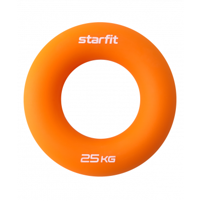 Эспандер кистевой ES-404 Кольцо, 25 кг, силикагель, оранжевый, УТ-00019247
