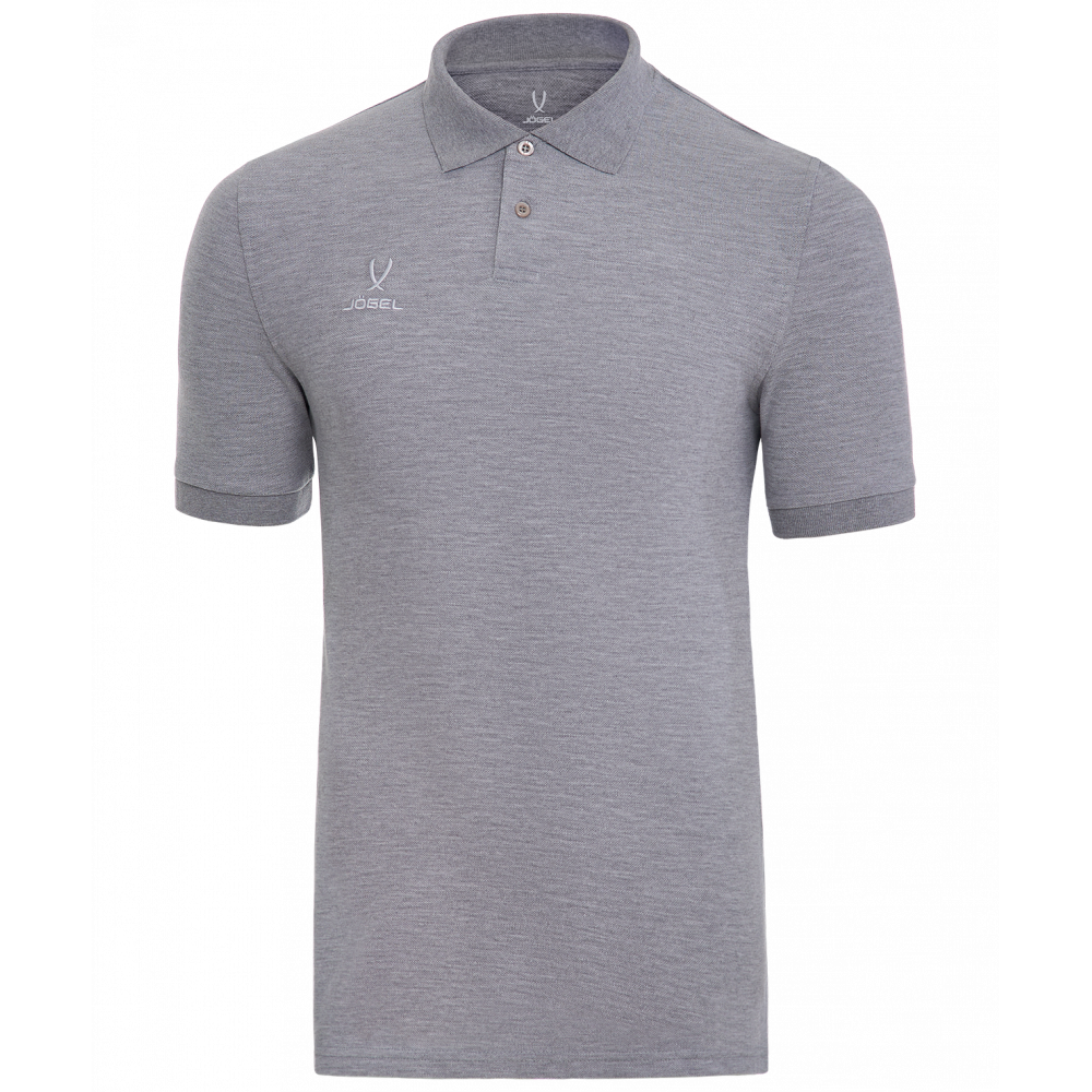 Поло ESSENTIAL Cotton Polo 23, серый меланж, ЦБ-00002484