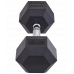 Гантель гексагональная DB-301 16 кг, обрезиненная, черный, УТ-00019794