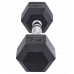 Гантель гексагональная DB-301 7 кг, обрезиненная, черный, УТ-00019788