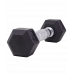 Гантель гексагональная DB-301 1 кг, обрезиненная, черный, УТ-00019782