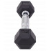 Гантель гексагональная DB-301 1 кг, обрезиненная, черный, УТ-00019782