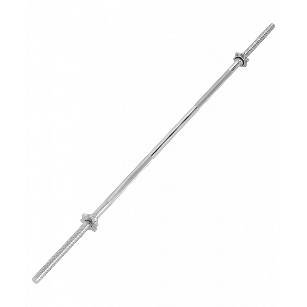 Гриф для штанги BB-103 прямой, d=25 мм, металлический, с металлическими замками, 150 см, УТ-00019780