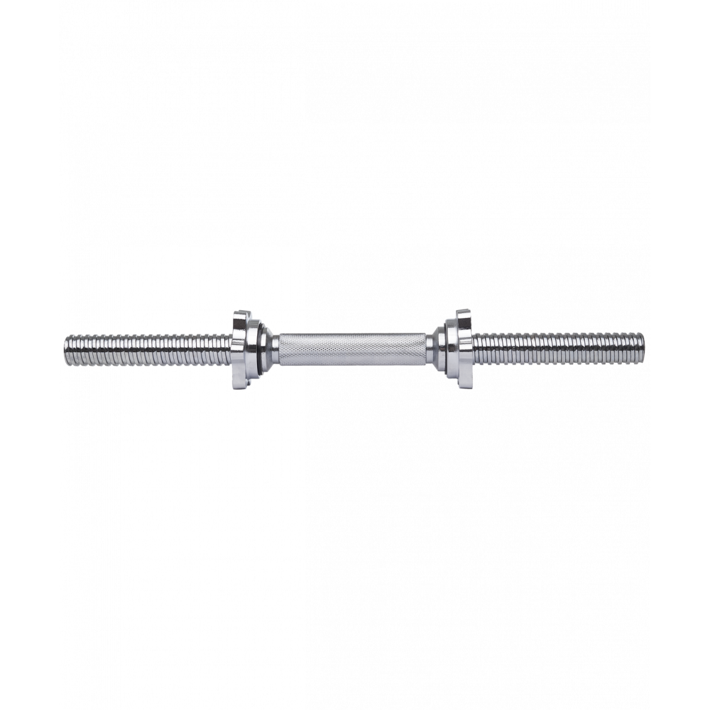 Гриф гантельный BB-107 d=25 мм, металлический, хромированный, 45 см, УТ-00019086