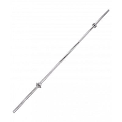Гриф для штанги BB-103 прямой, d=25 мм, металлический, с металлическими замками, 180 см, УТ-00019779