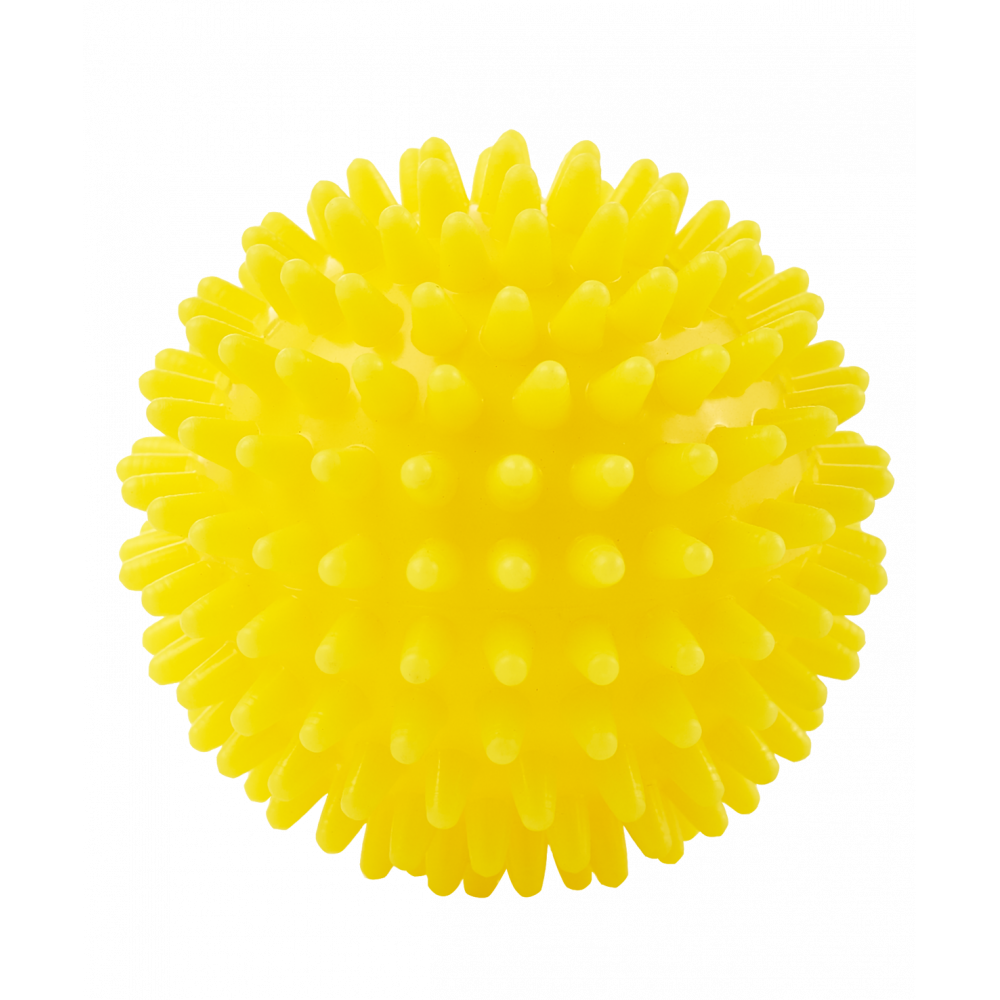 Мяч массажный GB-602 6 см, желтый, ЦБ-00001493
