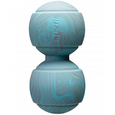 Мяч для МФР RB-107, 12,5 x 6,3 см, силикагель, двойной, голубой/серый, ЦБ-00002872