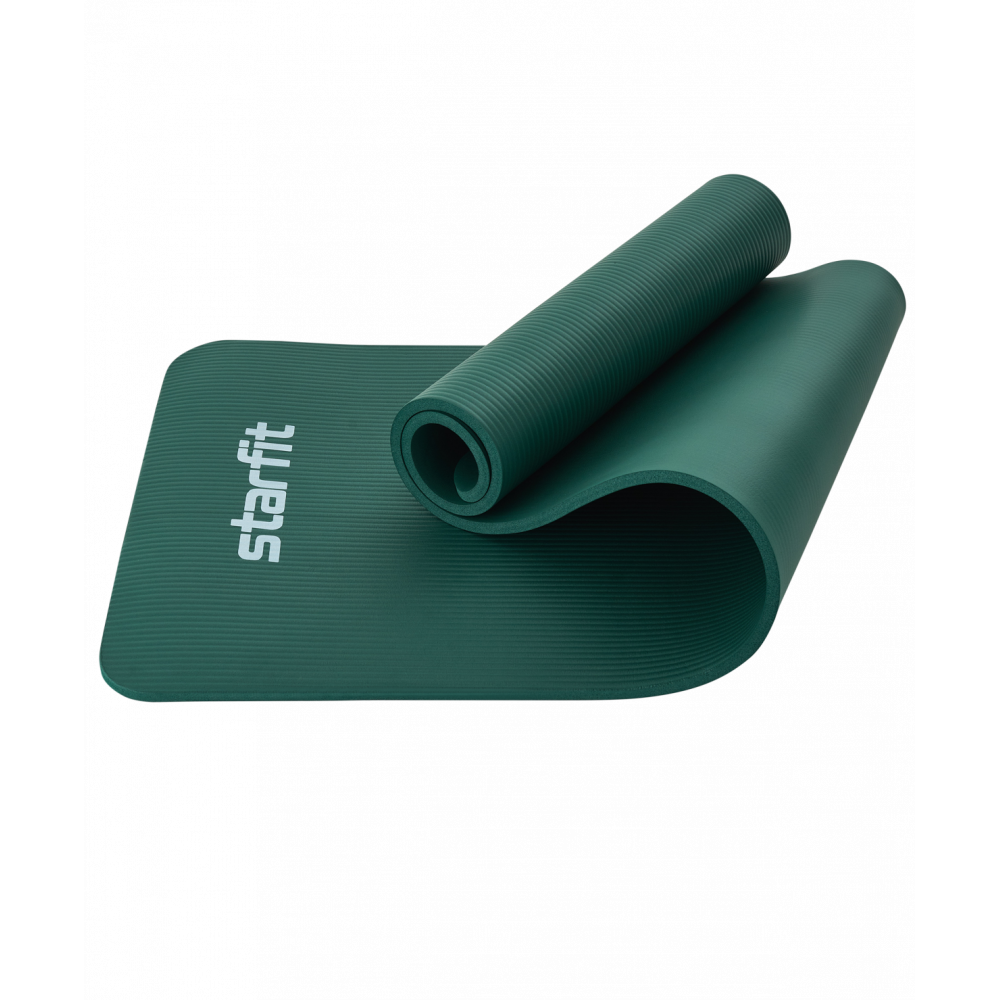 Коврик для йоги и фитнеса FM-301, NBR, 183x61x1,2 см, изумрудный, ЦБ-00001751