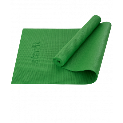 Коврик для йоги и фитнеса FM-101, PVC, 173x61x0,5 см, зеленый, УТ-00018901