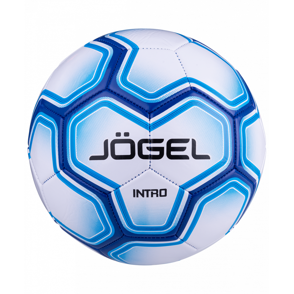Мяч футбольный Intro №5, белый/синий, УТ-00017587