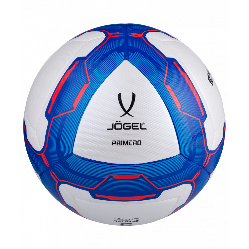 Мяч футбольный Primero №4, белый/синий/красный, УТ-00017605