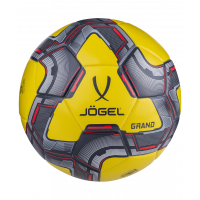 Мяч футбольный Grand №5, желтый/серый/красный, УТ-00016944