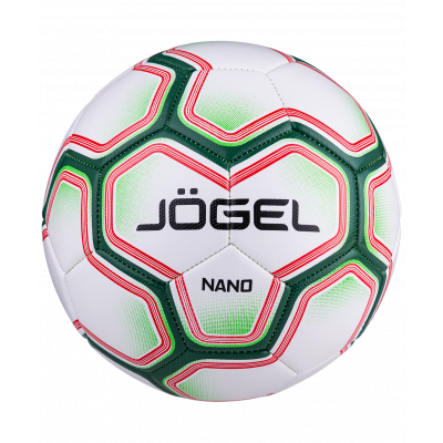 Мяч футбольный Nano №5, белый/зеленый, УТ-00016947