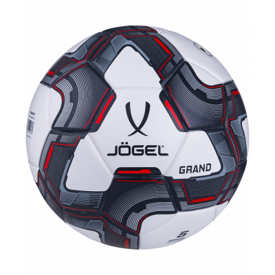 Мяч футбольный Grand №5, белый/серый/красный, УТ-00016943