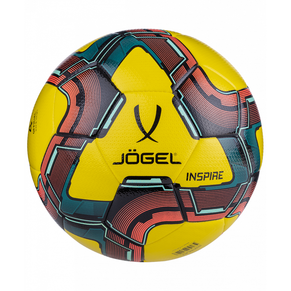 Мяч футзальный Inspire №4, желтый/черный/красный, УТ-00018634