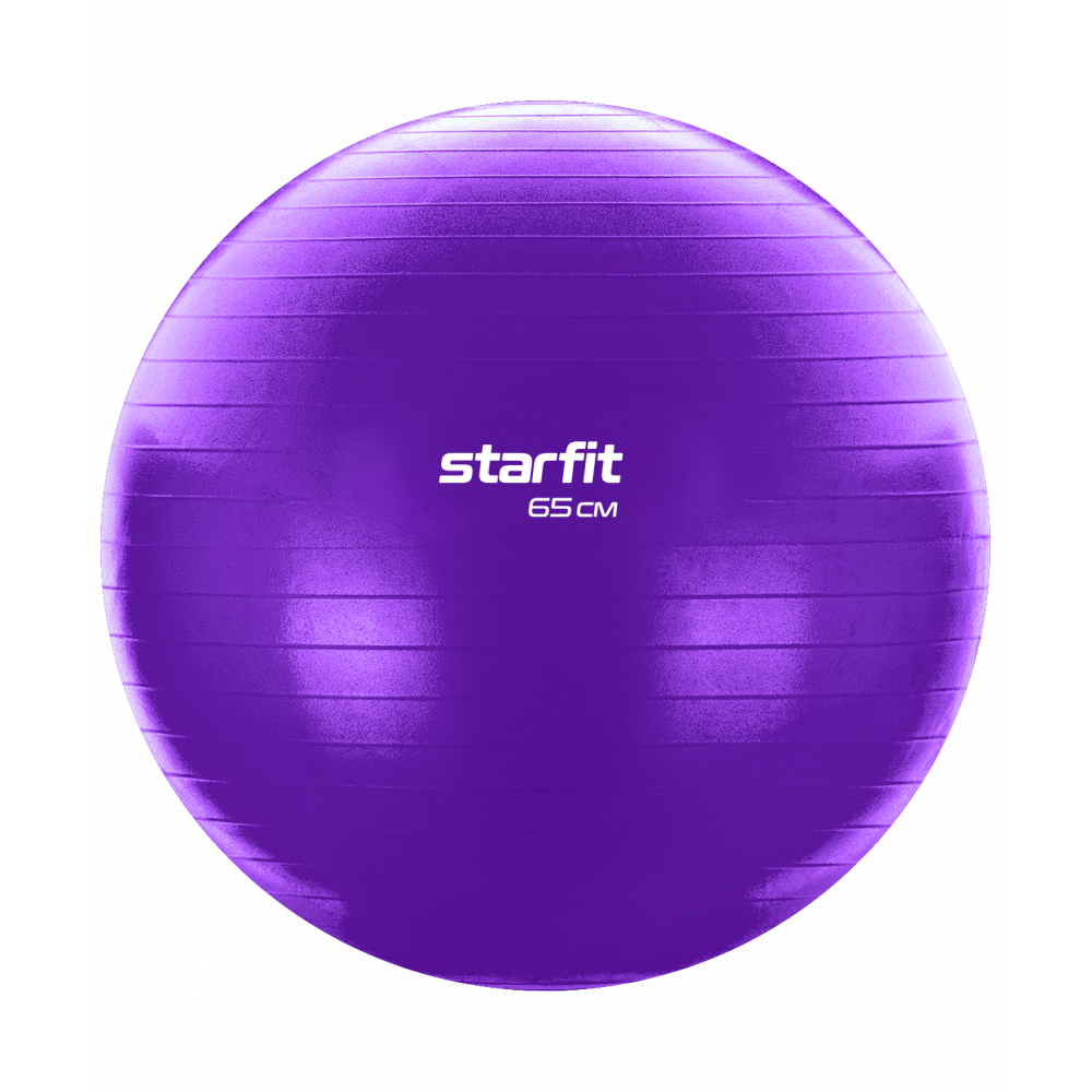 Фитбол GB-108 антивзрыв, 1000 гр, фиолетовый, 65 см, УТ-00020575
