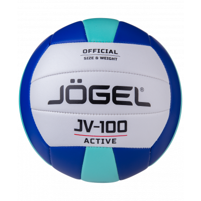 Мяч волейбольный JV-100, синий/мятный, УТ-00019884