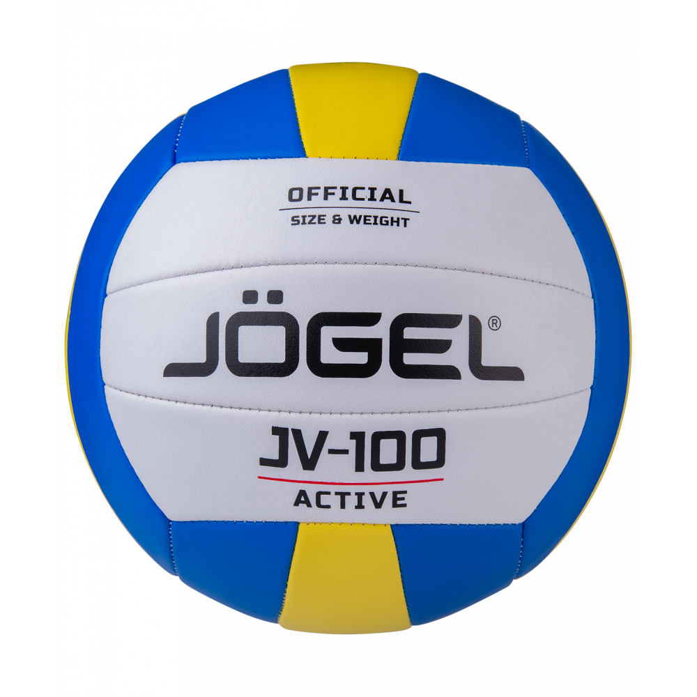 Мяч волейбольный JV-100, синий/желтый, УТ-00019883