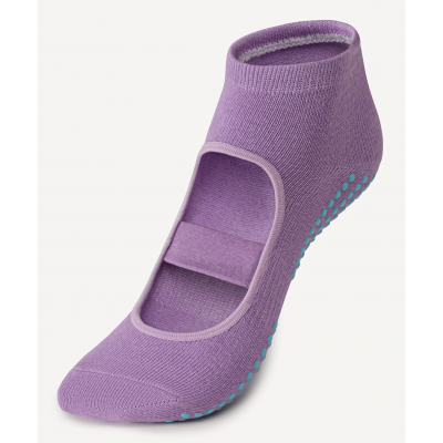 Носки для йоги SW-220, фиолетовый пастель, 1 пара, ЦБ-00002580