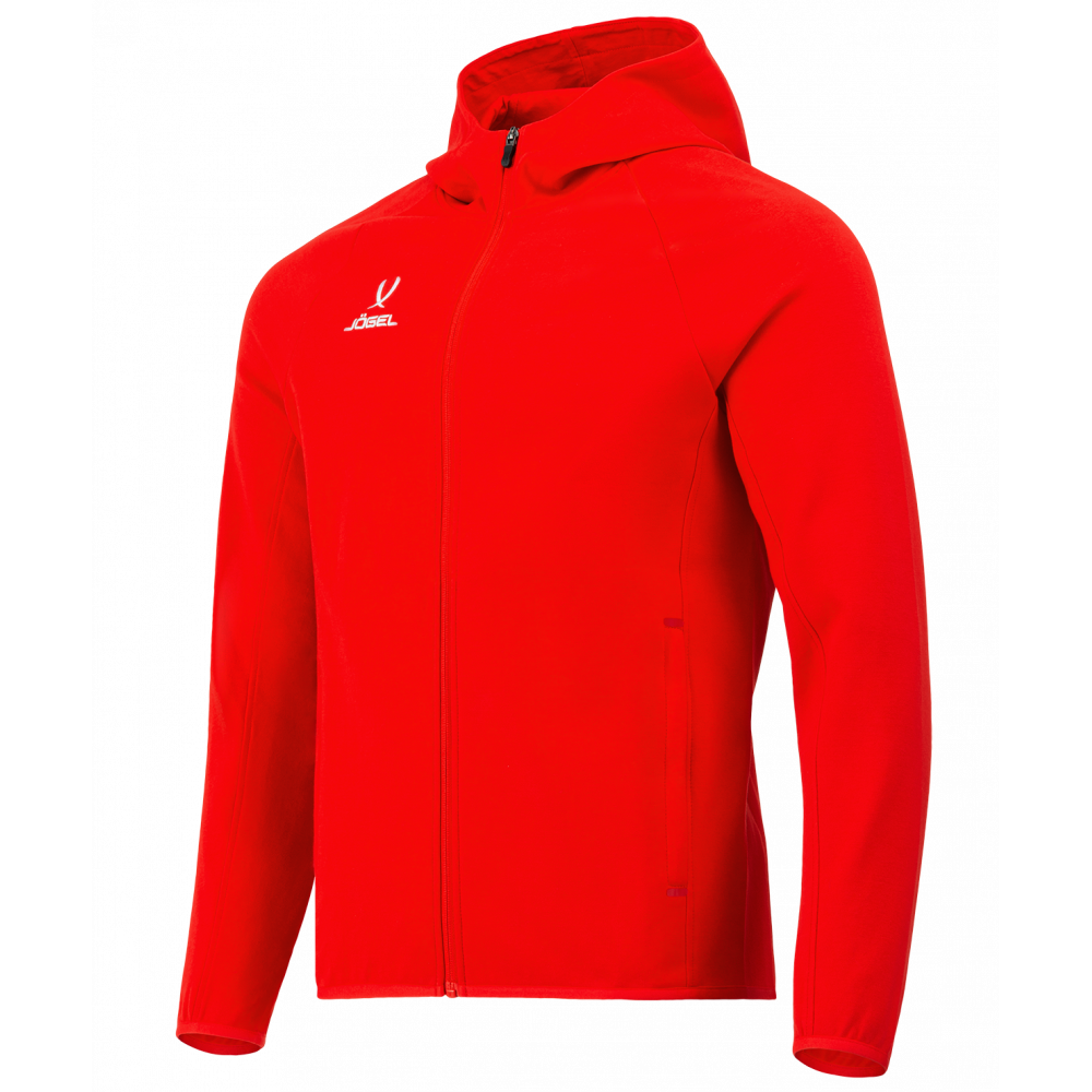 Худи на молнии ESSENTIAL Athlete Hooded FZ Jacket, красный, ЦБ-00003271