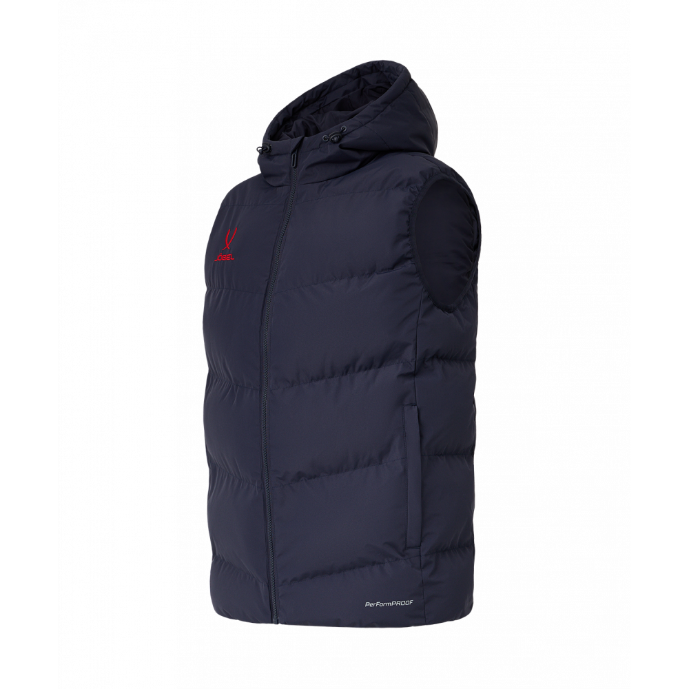 Жилет с капюшоном утепленный ESSENTIAL PerFormPROOF Padded Hooded Vest, темно-синий, ЦБ-00004086