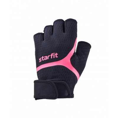 Перчатки для фитнеса WG-103, черный/малиновый, УТ-00020811