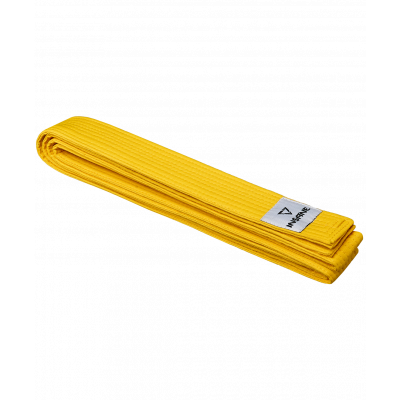 Пояс для единоборств BASE, хлопок/полиэстер, желтый, 240 см, ЦБ-00002721