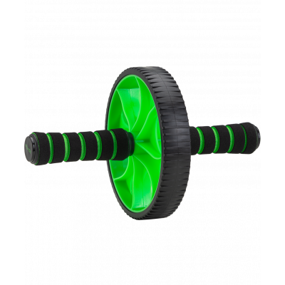 Ролик для пресса RL-103 с неопреновыми ручками, черный/зеленый, ЦБ-00003029