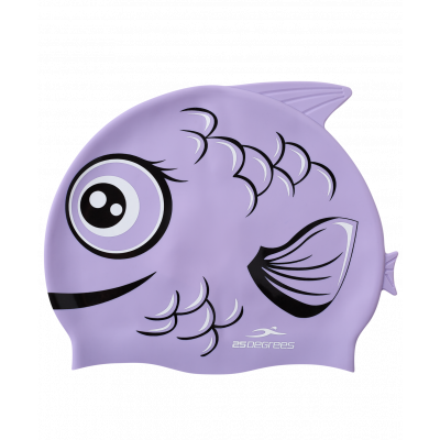Шапочка для плавания Miso Purple, силикон, детский, ЦБ-00001723