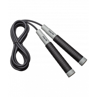 Скакалка RP-401, c силиконовыми ручками, 3 м, черный, ЦБ-00002558
