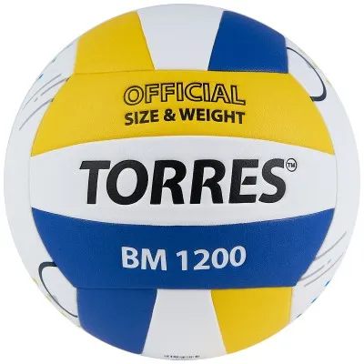 Мяч волейбольный TORRES BM1200, микрофибра, размер 5