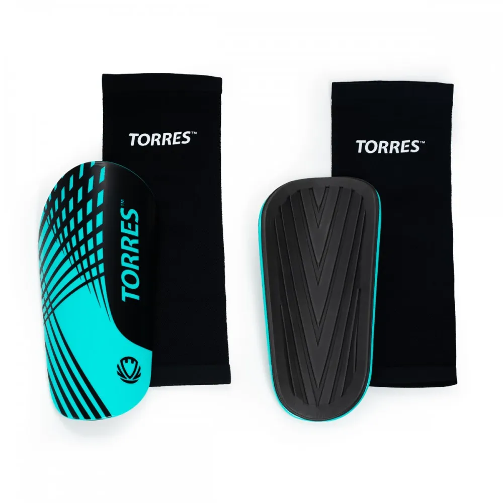 Щитки футбольные TORRES Pro с чулком, профессиональные